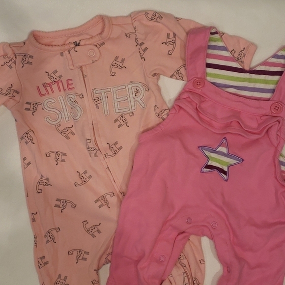 5/$30 CARTERS & PLACE 2pc Zipper Footie Overall - Picture 1 of 7
